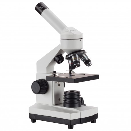 Full-Feature Cordless Student Microscope - 0.65 NA Condenser 5-Hole Disc Diaphragm, LED Cordless