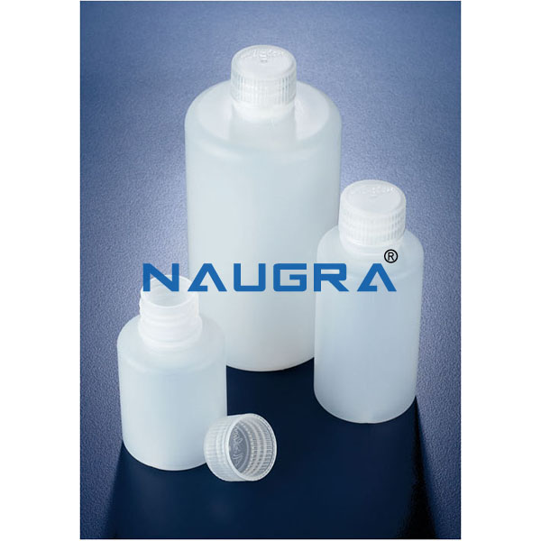 Round bottle with narrow neck, HDPE