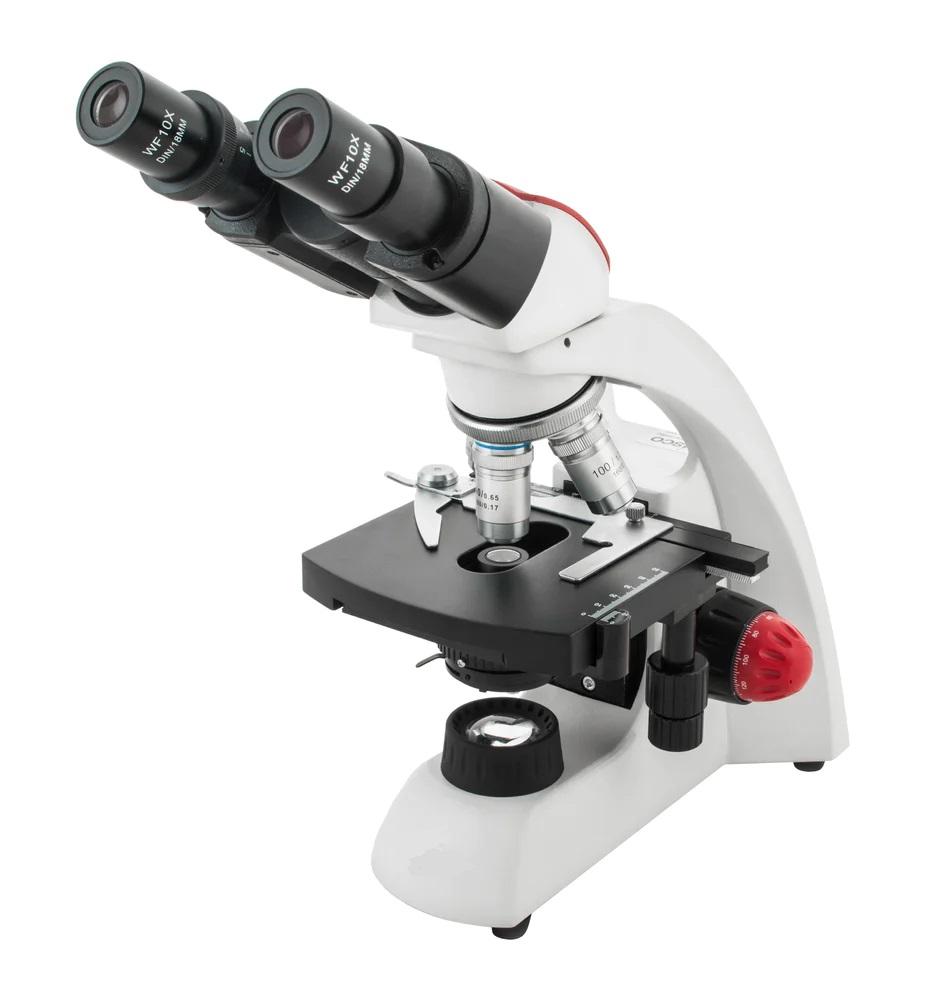 Advanced Microscope (Reverse Nosepiece) w/Separate Coarse & Fine Adjustments (Monocular); 100X Objective