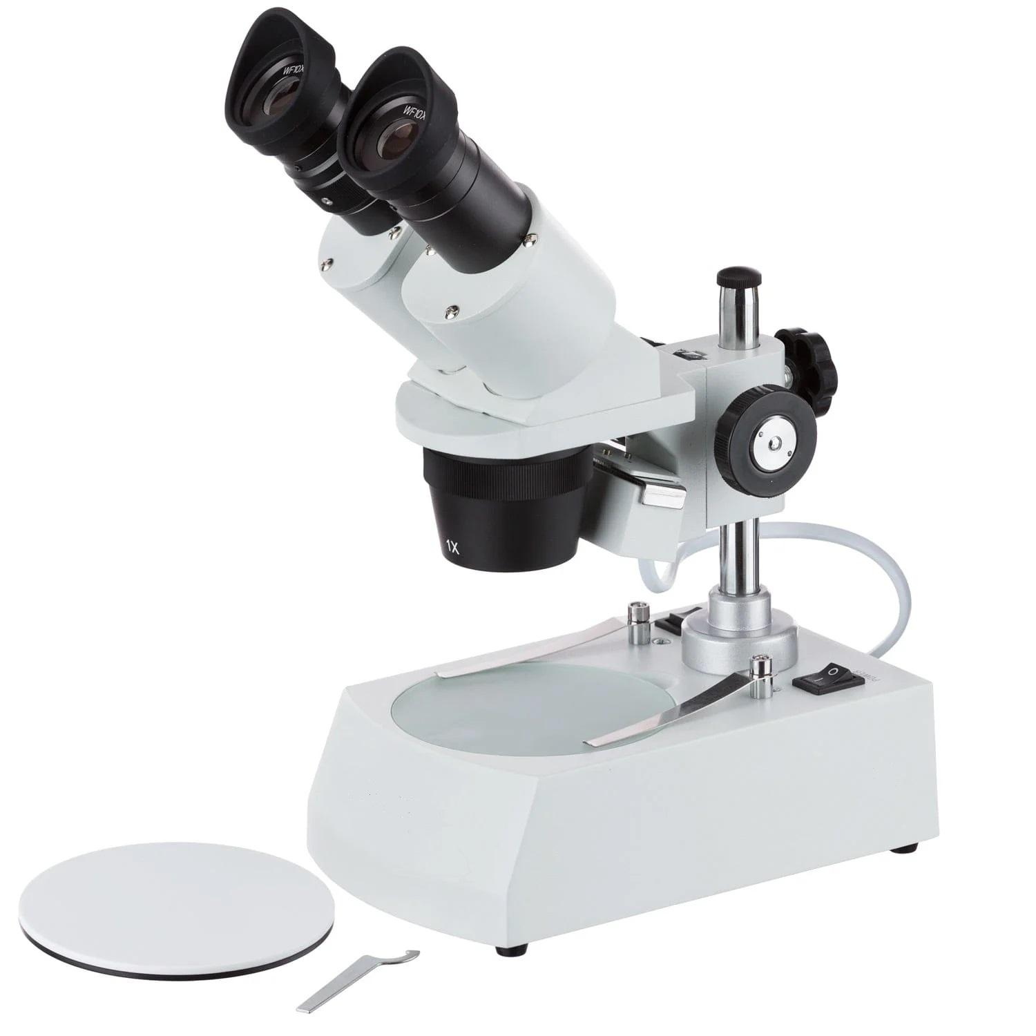Advanced Stereo Microscope with Fluorescent/Halogen Lighting - 10X/30X (Binocular)