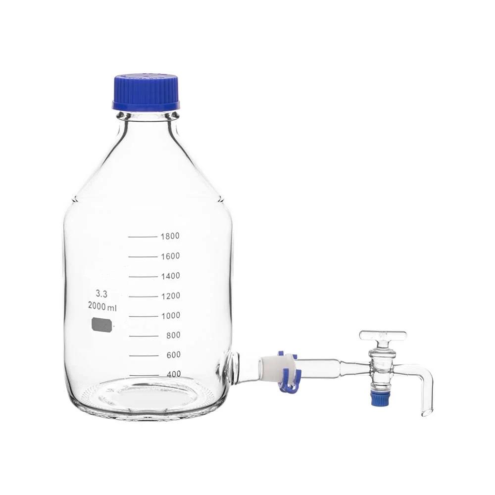 Bottle, Aspirator, With GL 45 Cap With Interchangeable Stopcock