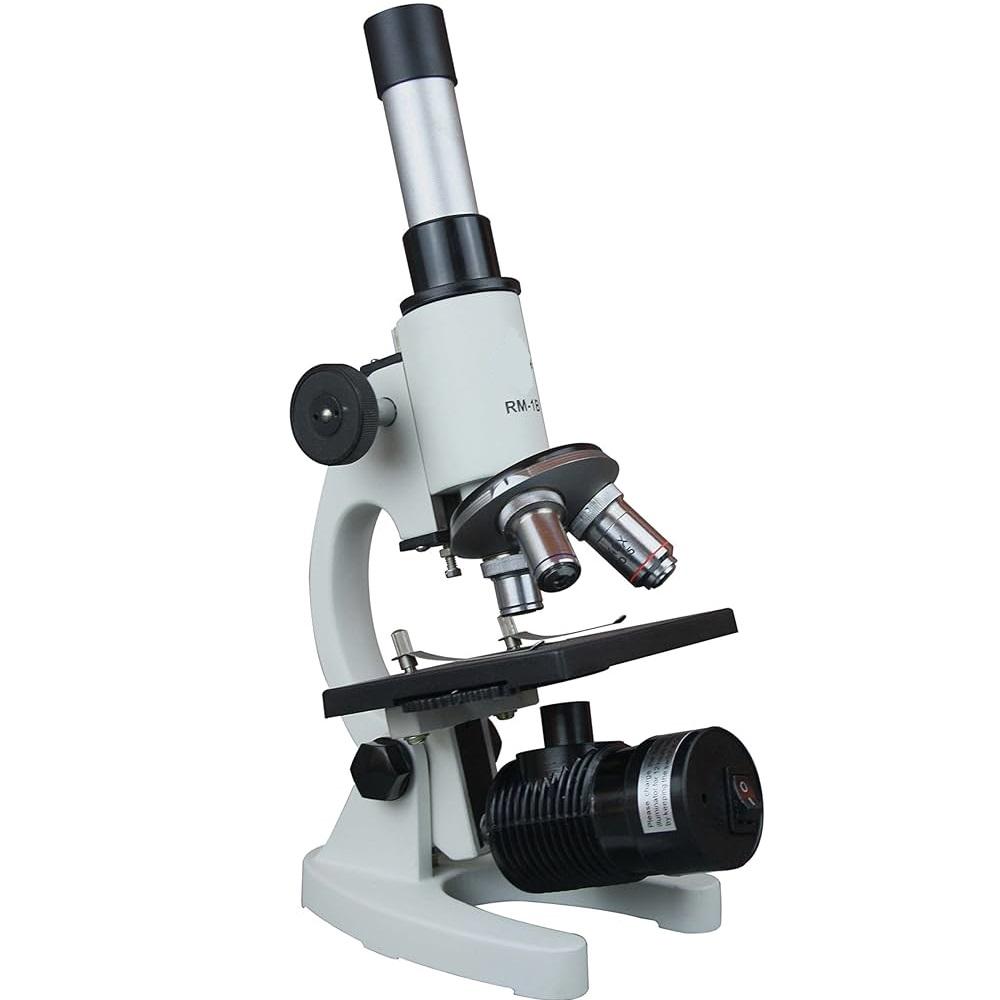 Cordless Full-Feature Advanced Student Microscope - LED Cordless Rechargeable
