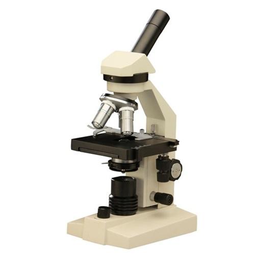 High School Microscope - Focusing: Coaxial; Head: Monocular; Objectives: 4X, 10X, 40X (R)