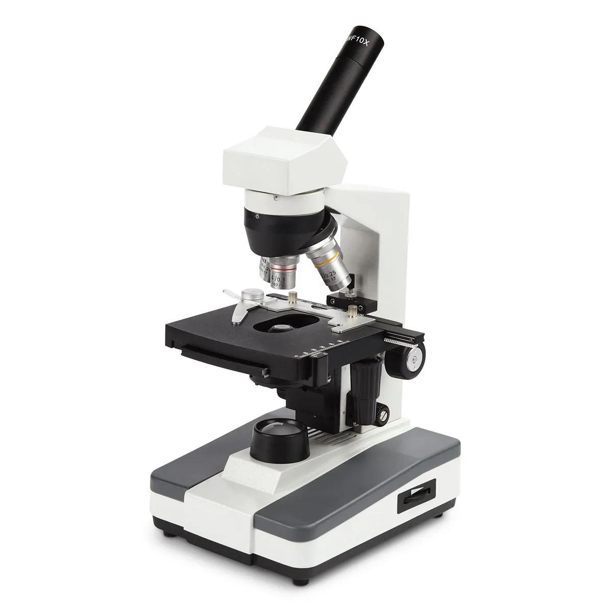 High School Microscope - Monocular 4X, 10X, 40XR, 100XR oil