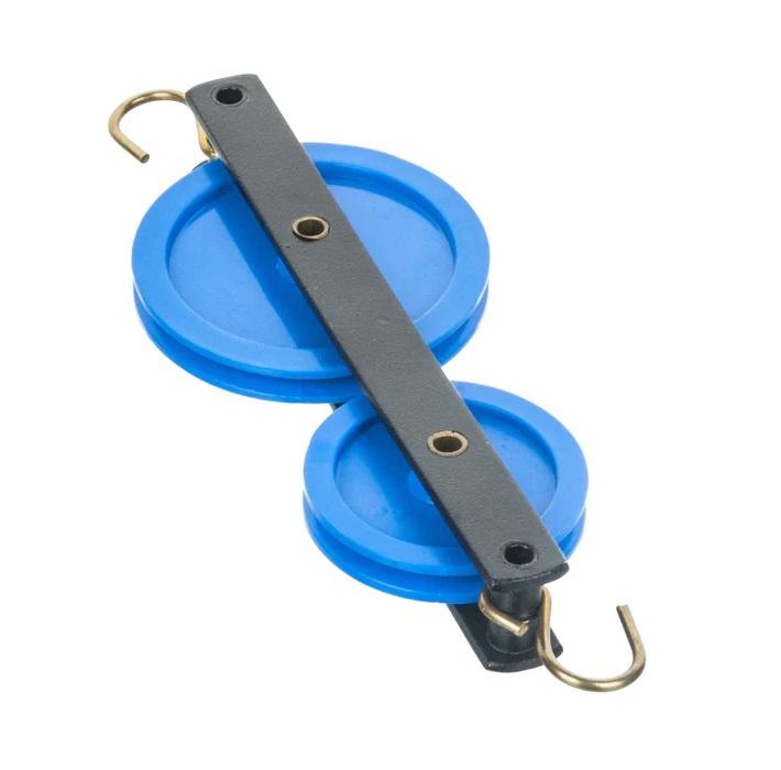 Pulley, In Line Double Plastic