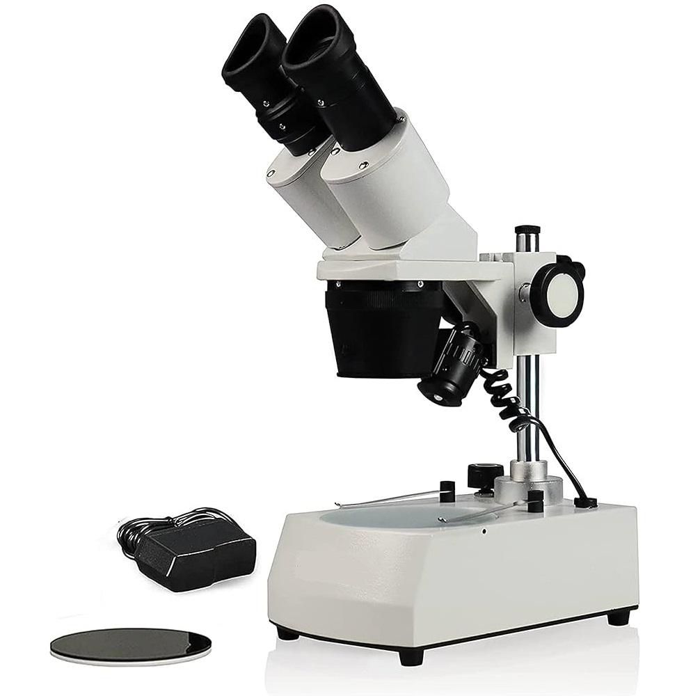 Tri-Power Stereo Microscope: 10X Widefield Eyepiece; 10X, 20X, 30X Magnification; LED Corded Illumination
