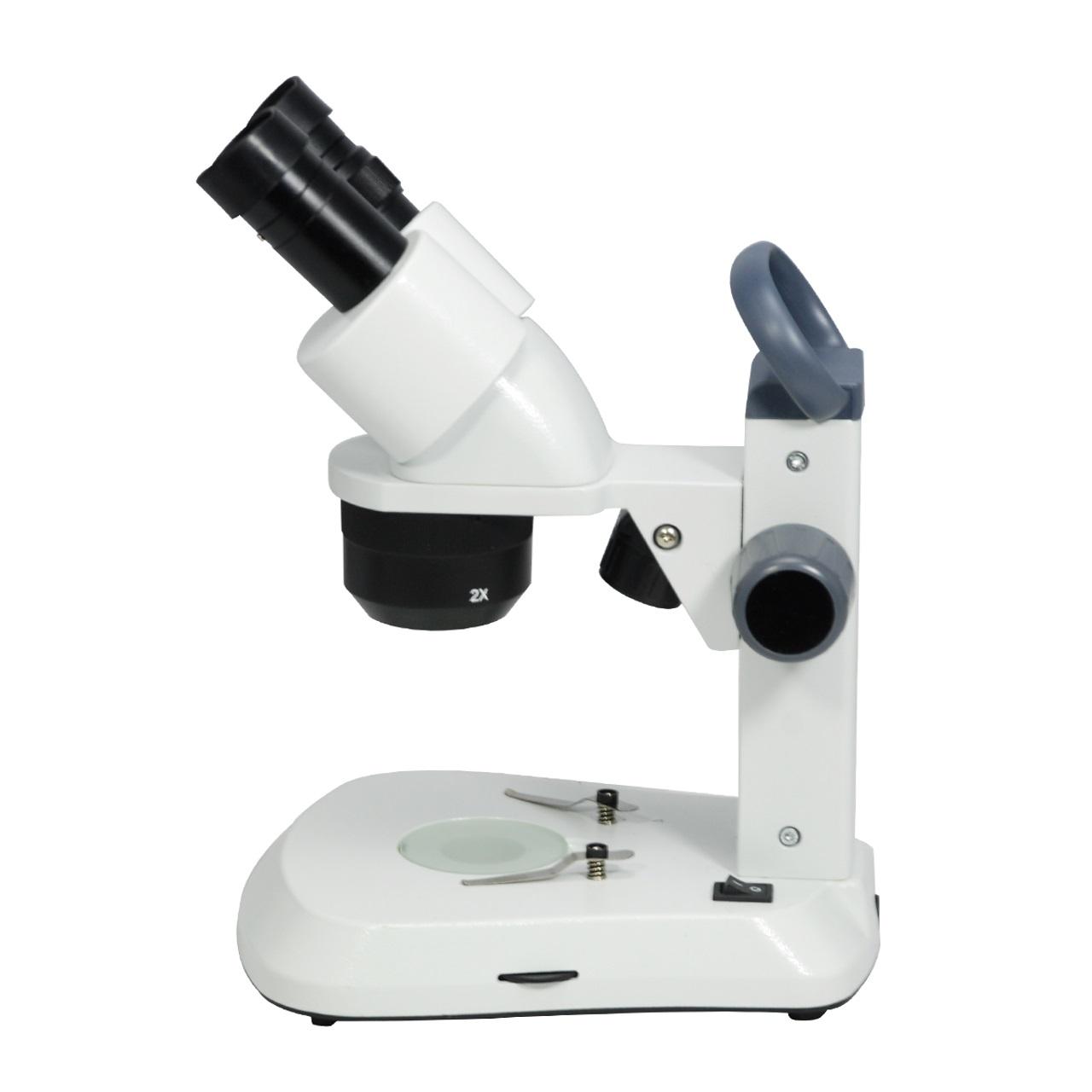 Tri-Power Stereo Microscope: 10X Widefield Eyepiece; 20X, 30X, 40X Magnification; LED Corded Illumination