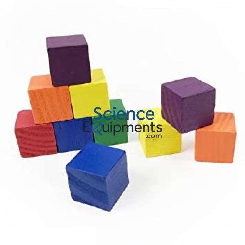 2 cm Wooden Color Cubes