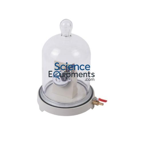 Science Lab Bell In Glass Jar And Base