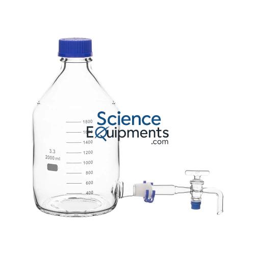 Bottle, Aspirator, With GL 45 Cap With Interchangeable Stopcock