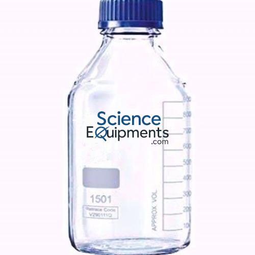 Bottles, Reagent, Amber, Wide Mouth, With Screw Cap And Pouring Ring, Graduated as per