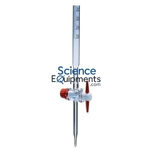Science Lab Burette, Class-B, with Glass Key