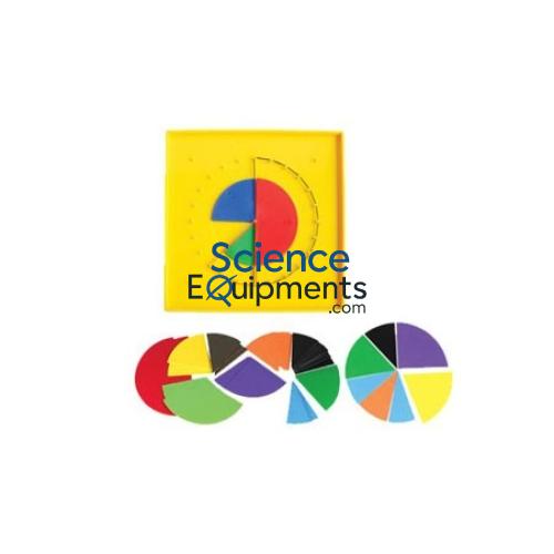 Flip N Fraction Geoboard With Circle Cuts - - Geometry Geo Board