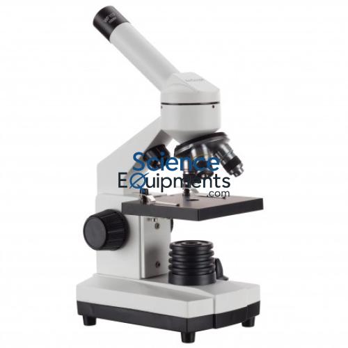 Full-Feature Student Microscope - Add-on Mechanical Stage Side Adjustment, 20-watt Tungsten