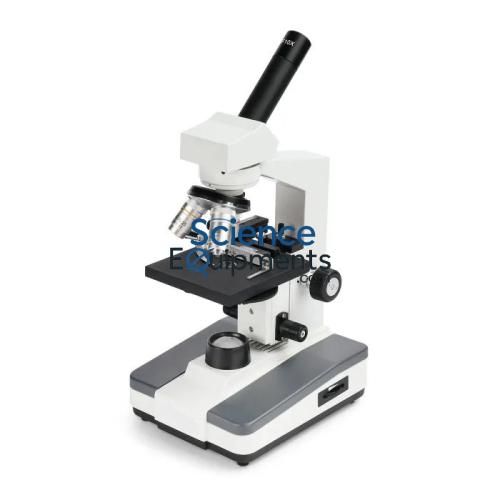 High School Microscope - Focusing: Separate; Head: Monocular; Objectives: 4X, 10X, 40X (R)