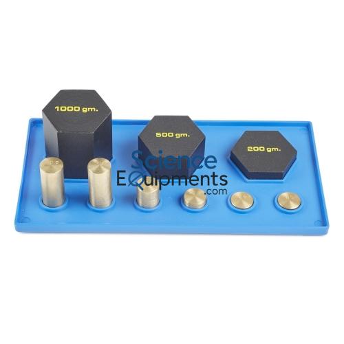 Science Lab Mass Weighing Set On Tray