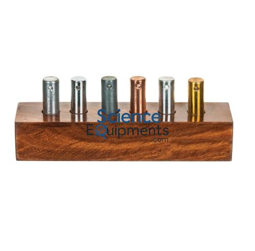 Science Lab Metal Cylinders Set of 6