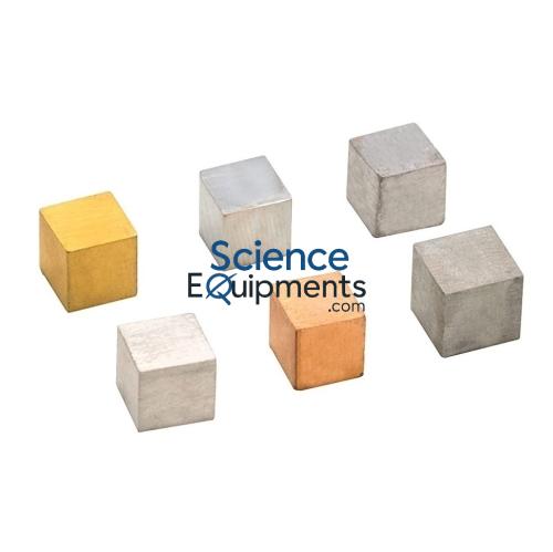 Science Lab Metal Density Cubes Set of 6