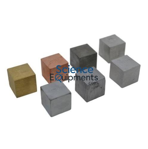 Science Lab Metal Density Cubes Set of 7