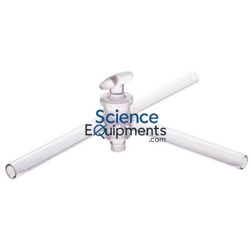 Plain arms, T-bore, 3-way