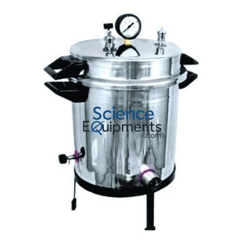 Science Lab Portable Autoclave Single Drum