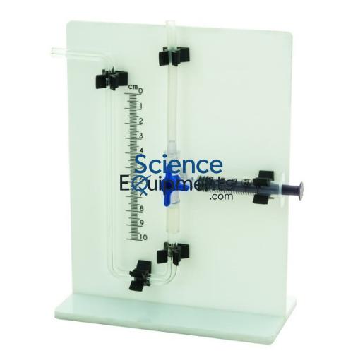 Science Lab Potometer Apparatus on White Stand