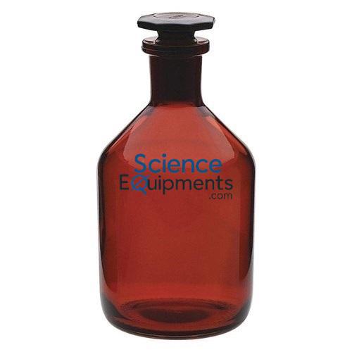 Science Lab Reagent Bottle Narrow Mouth Amber Glass