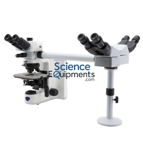 Three Head Research Microscope