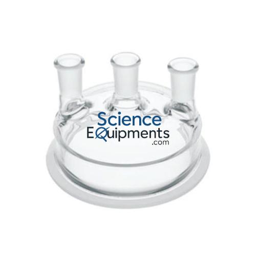 Science Lab Three Neck Reaction Flask Lid