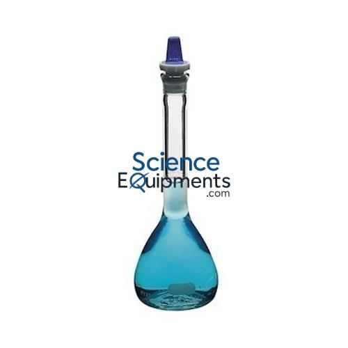Science Lab Volumetric Flask Amber